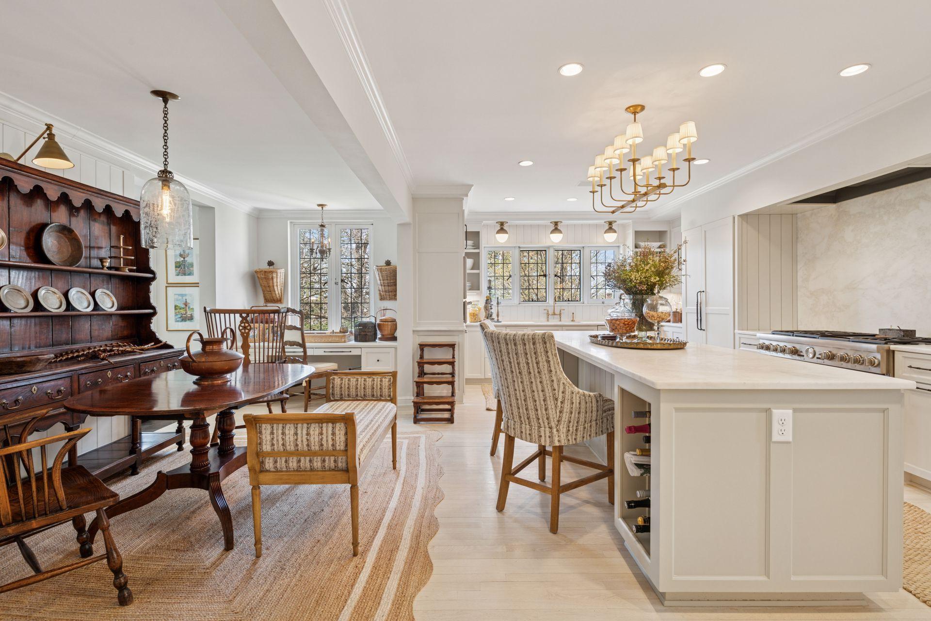 Two wide doorways lead into the adjacent family room.