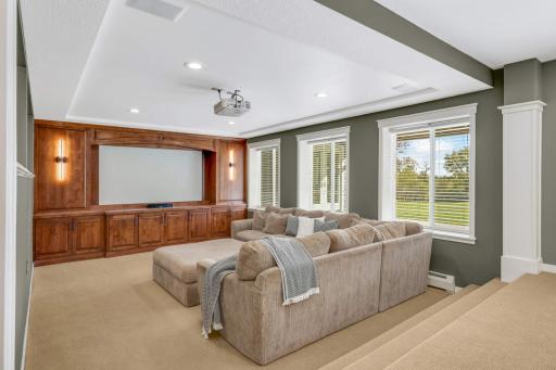 Start planning a movie night in your new home. What a great spot to snuggle in under your favorite blanket and watch some classics!