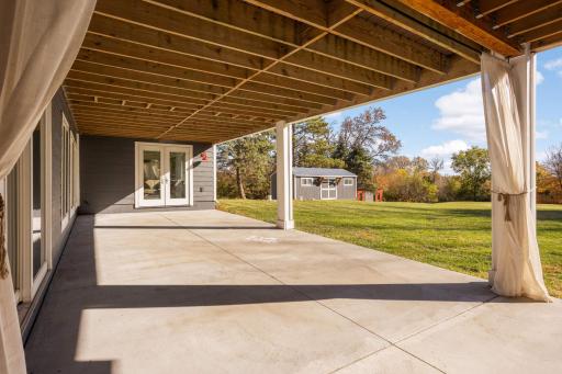 Imagine the possibilities for the lower-level patio - hot tub, dance floor, outdoor living room, the options are endless.