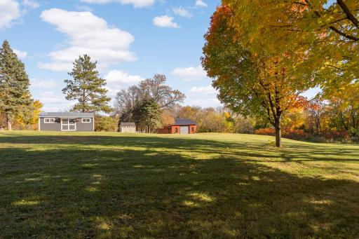 The storage shed is perfect for your riding lawn mower, yard equipment, and patio furniture cushions during the winter months.