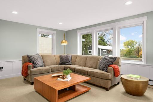 Enjoy views of the lush backyard and privacy in your secondary primary suite.