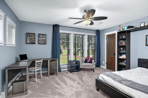 In its own wing of the home, enjoy a homework area and two spacious bedrooms featuring walk-in closets.