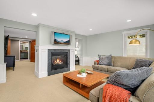 This lower-level suite feels like a luxury hotel or Airbnb and your guests may not want to leave and why would they?