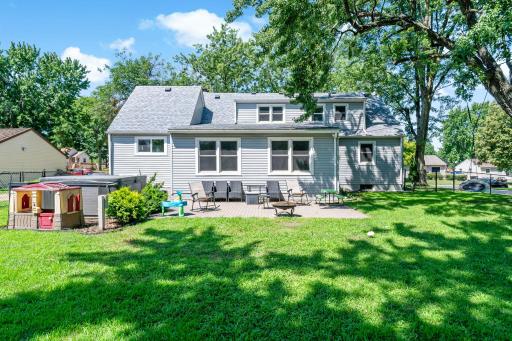 Enjoy the backyard patio space, hot tub and full fenced yard.