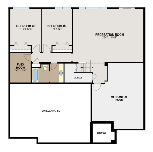 Langford lower level layout