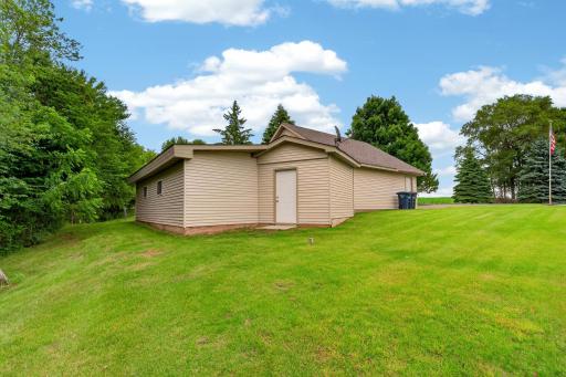 Detached garage has additional storage 30x25 cold storage