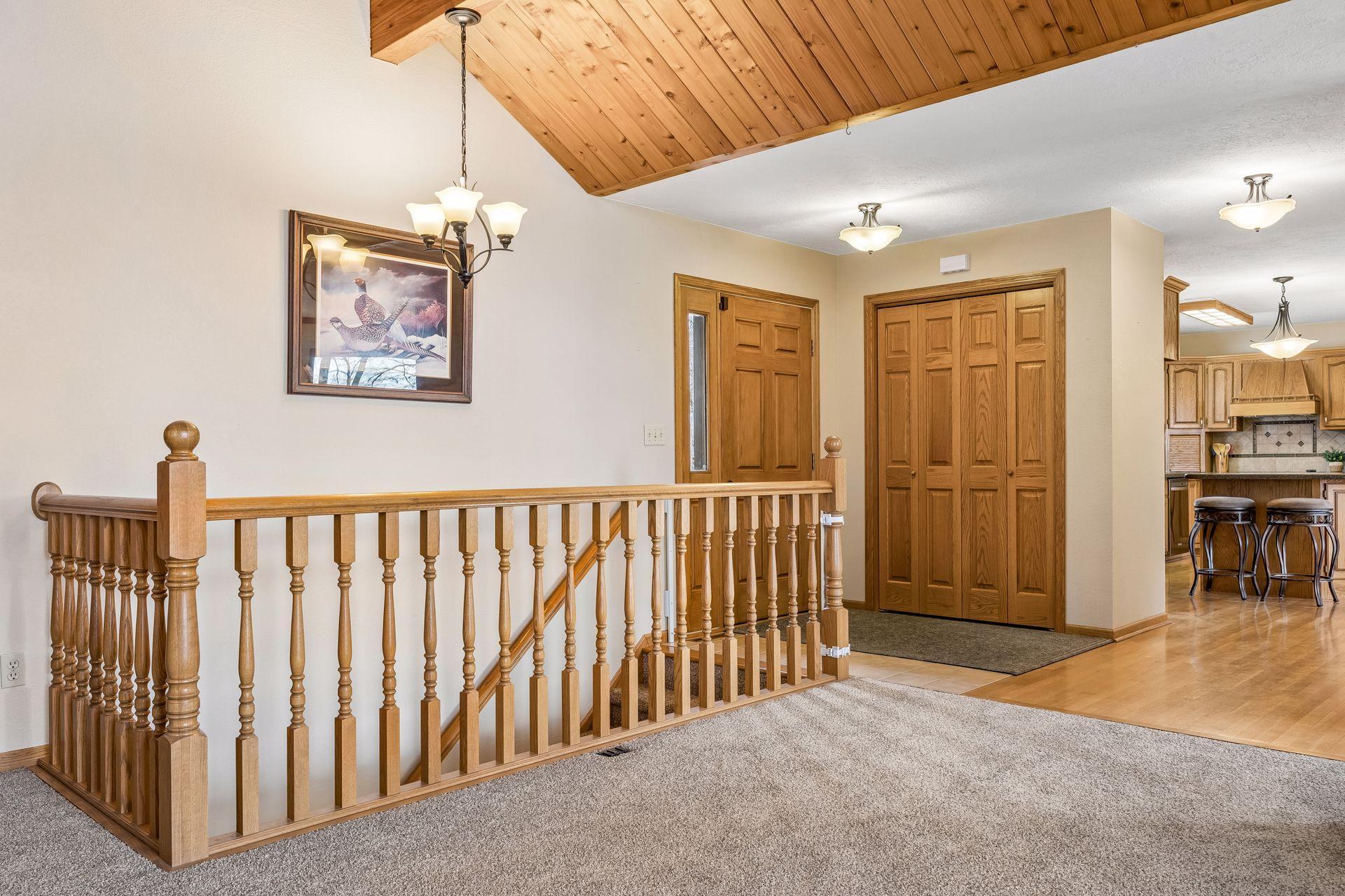 Step inside and take in the soaring vaulted ceilings from the moment you enter.