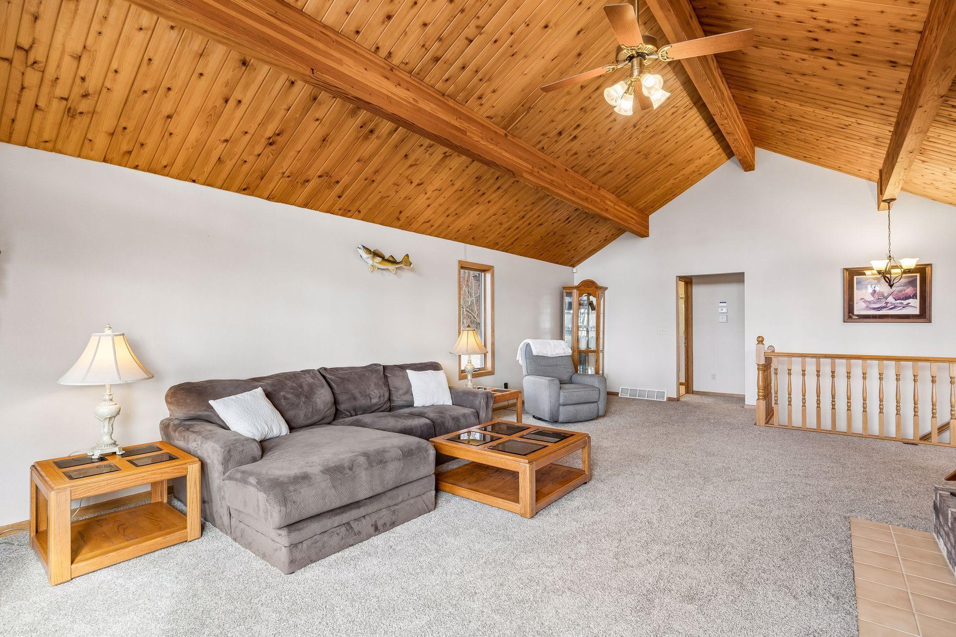 Spacious living area with endless layout possibilities.