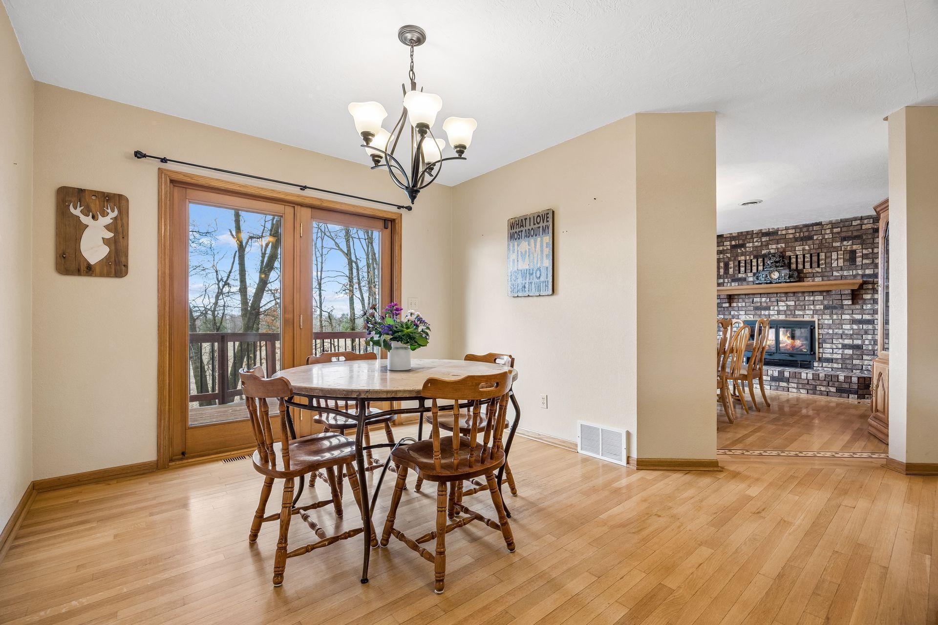 Multiple dining options—from the island to informal and formal spaces.