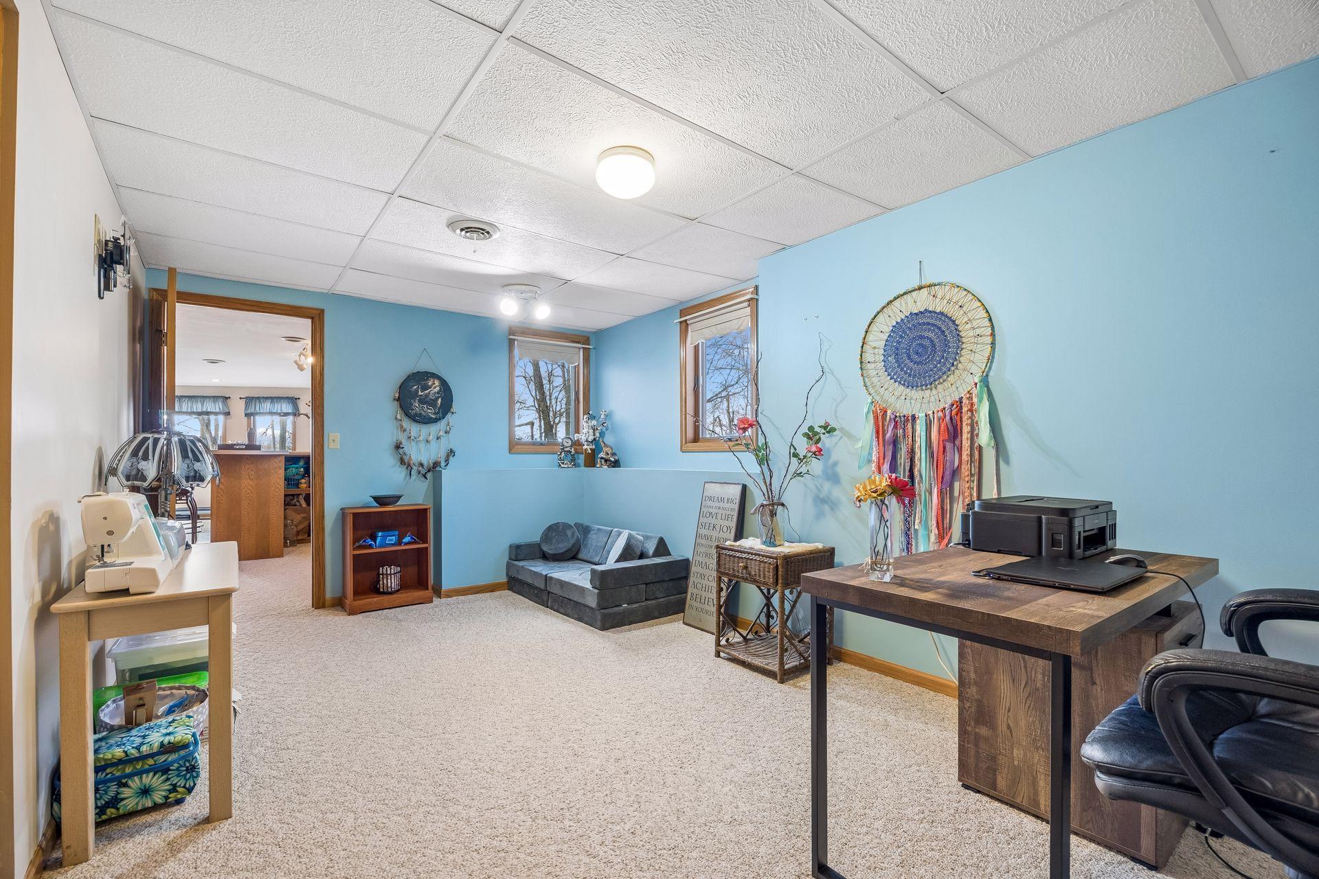 Spacious additional bedroom in the lower level.