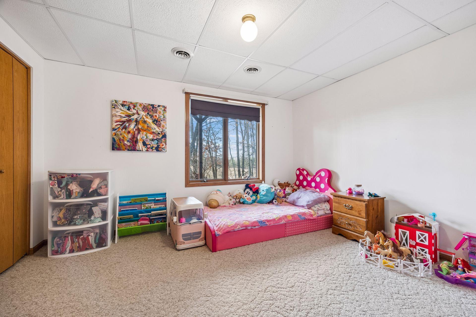 Fourth bedroom located in the lower level.