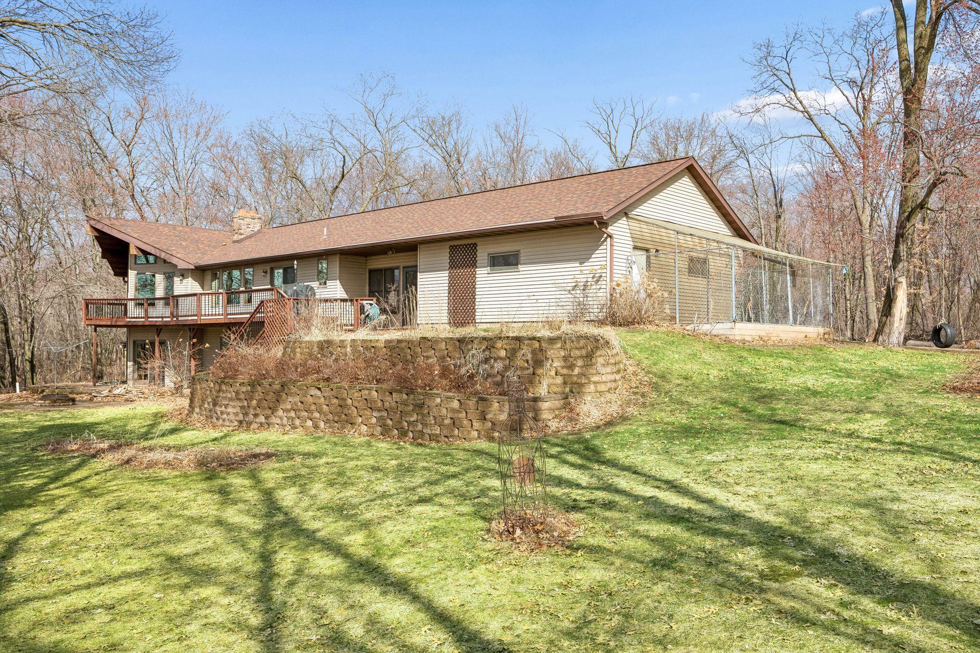 Side view of the home showcasing the setting and space.