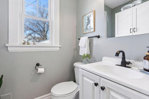 Main floor half bathroom