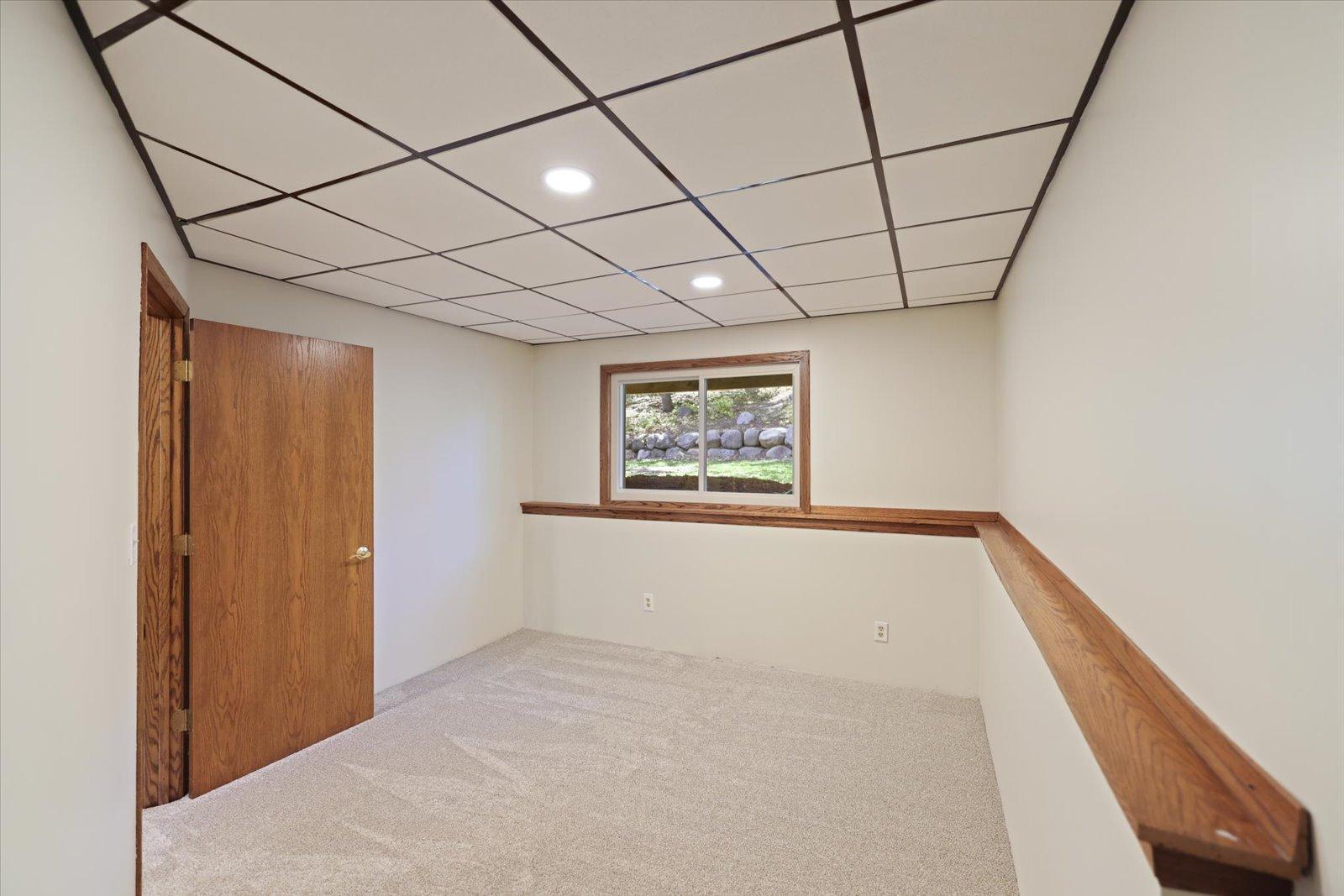 Lower level office or guest room