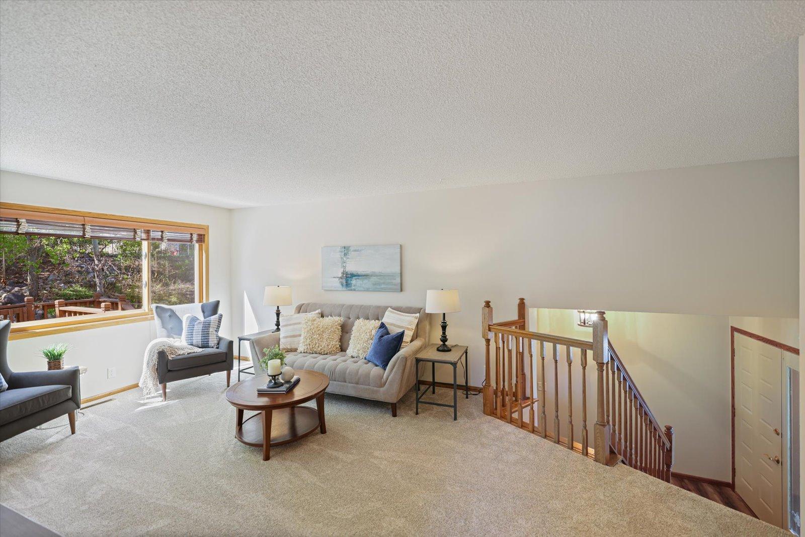 Upper level living room