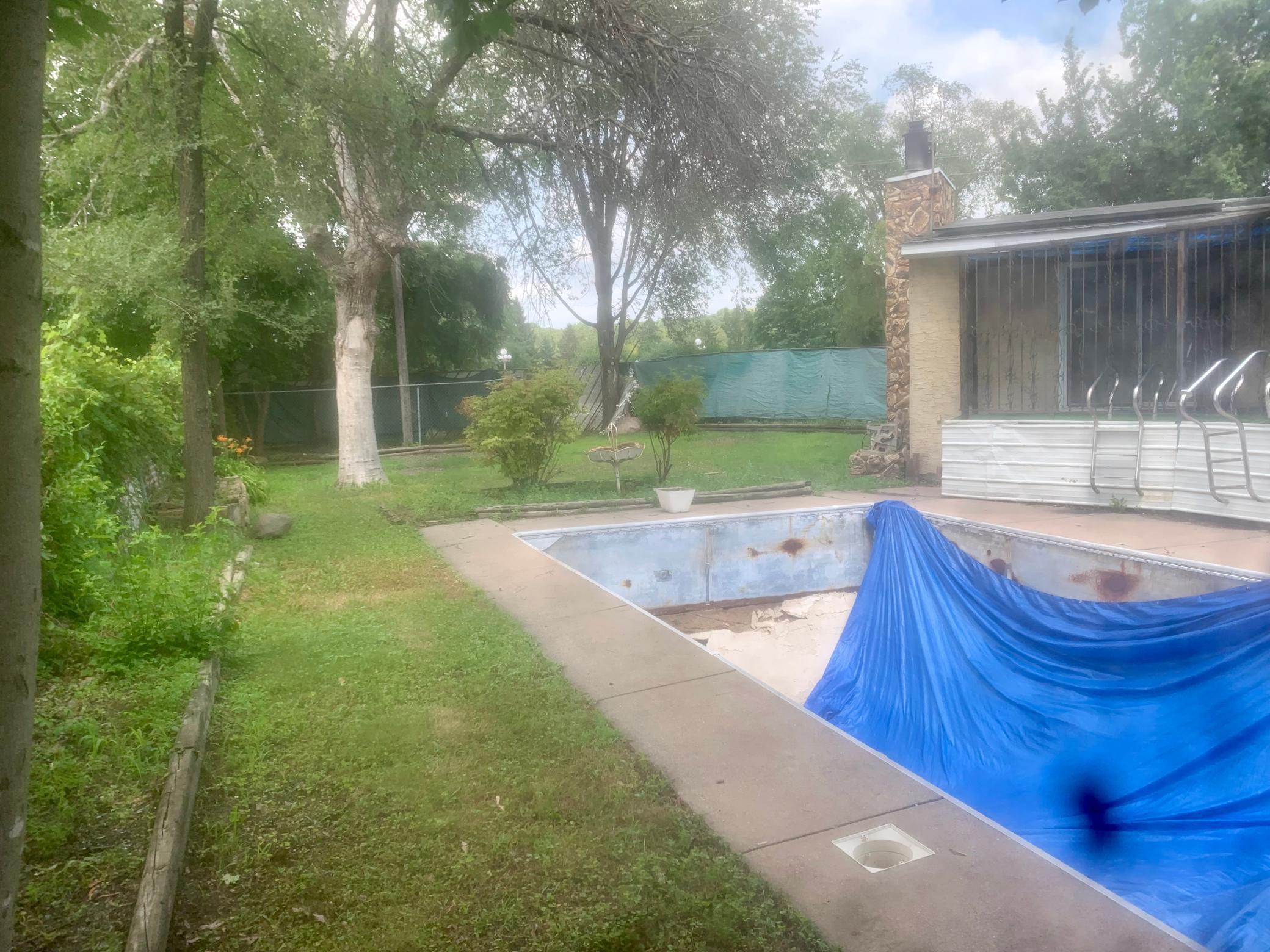 The bid we got for a pool liner and pump was around $8,000