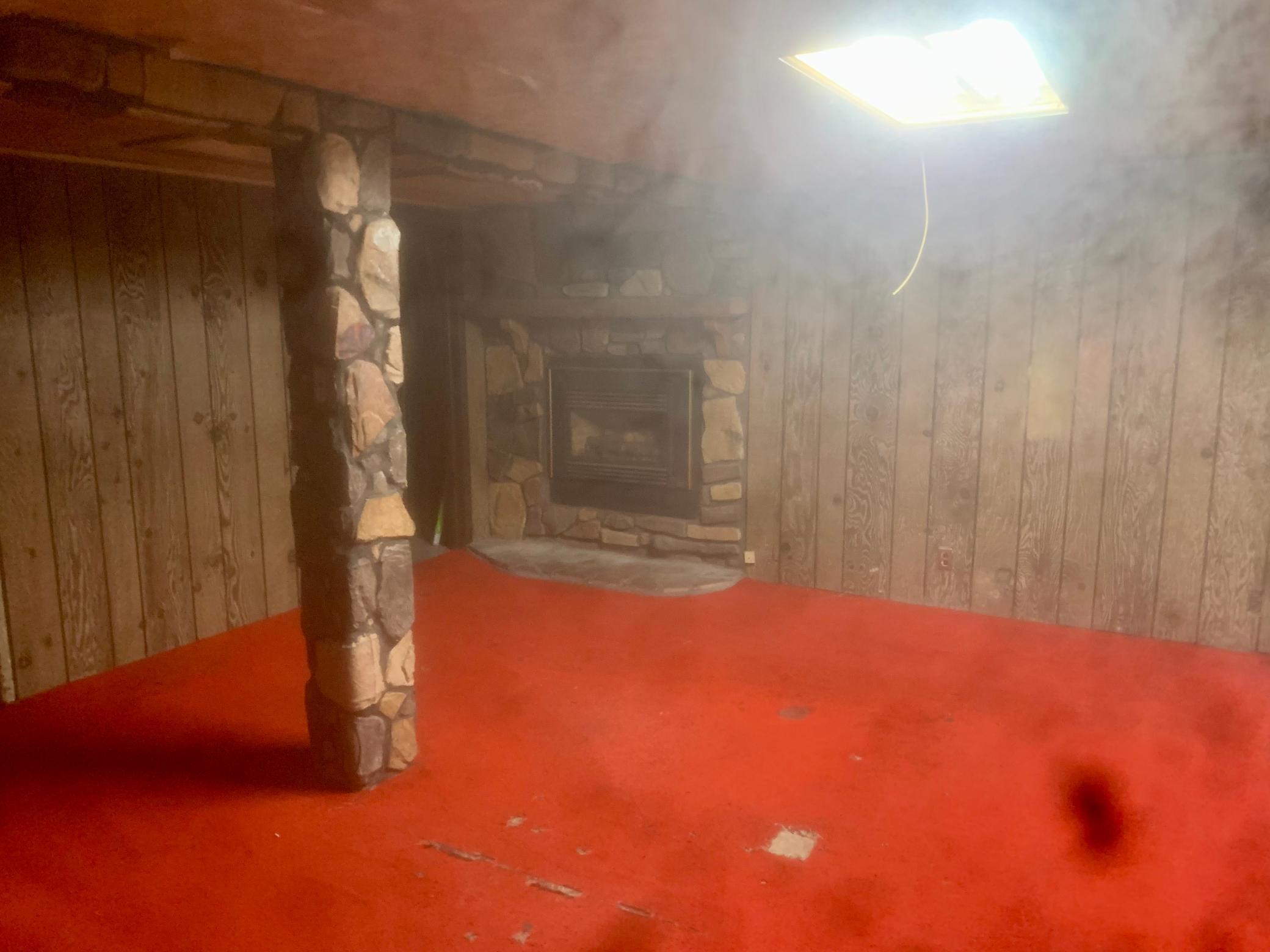 Lower level family room. Dry basement. Gas fireplace does not work and not sure what is needed to fix it. Also 2 extra rooms and a 3/4 bathroom and laundry in the Lower level.