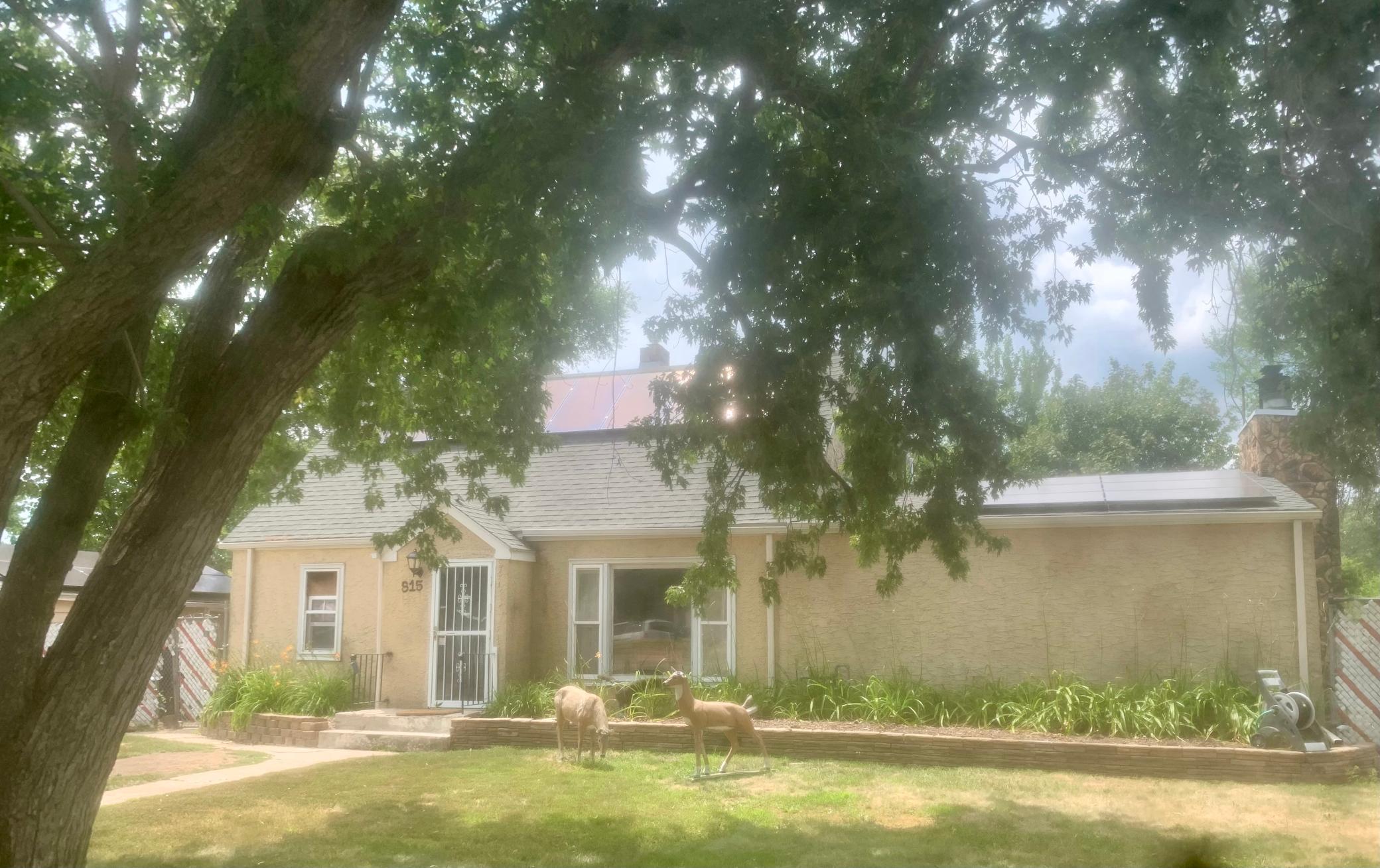 Front of 815 Hastings. No... those are not real deer. :) But they are included in the sale!
