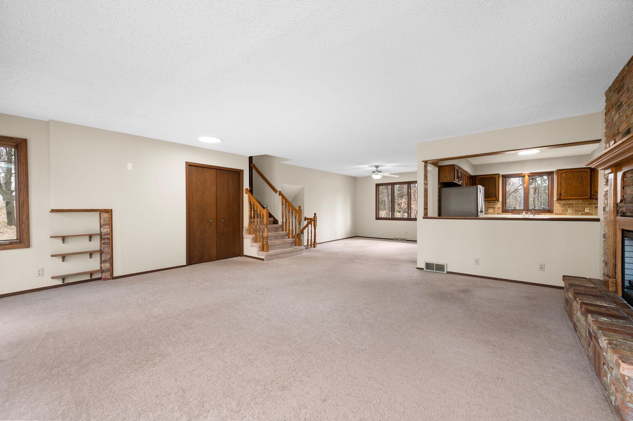 Huge Lower Level Family room with walkout and an additional Lower Level Recreation Room