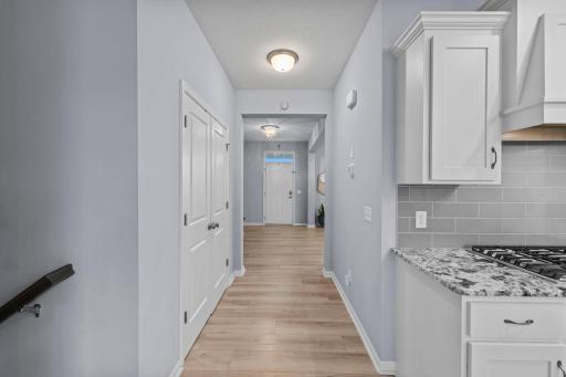 Large foyer with flex space to the right