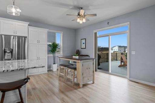 Informal Dining Room off of Gourmet Kitchen and Living Room.