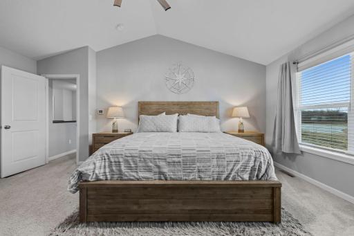 2nd Zone for Furnace located here! Enjoy vaulted ceiling and tinted windows in the large owner's suite.