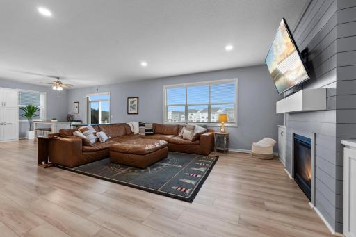 Upgraded lighting, new flooring, added electrical, custom and professionally done