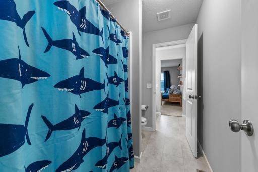 Jack and Jill with separate space to shower and toilet room