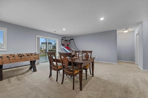 Behind the wall is the lower-level bedroom.