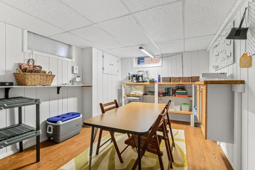 Basement craft room
