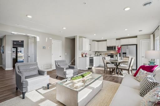 Designed for modern living, every inch of this home is built for both entertaining and everyday ease. Photo is of model home. Colors and options may vary.