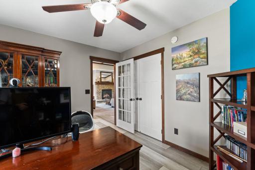 Convenient Main Level Office or Main Level Bedroom with closet.