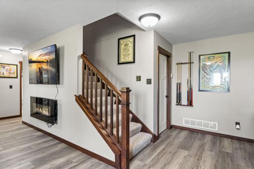 Upgraded, new LVP heated floors in the lower level.