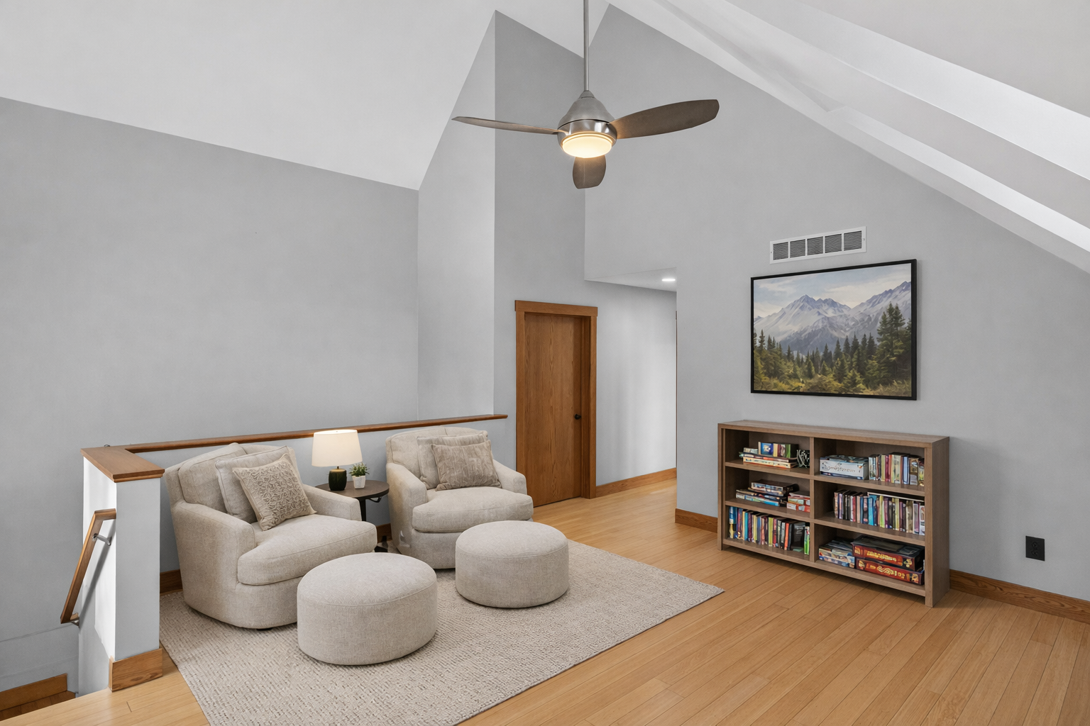 Loft offers open space for hanging out and convenient to rec room and three bedrooms on one level 2 Lanesboro Furnished.png