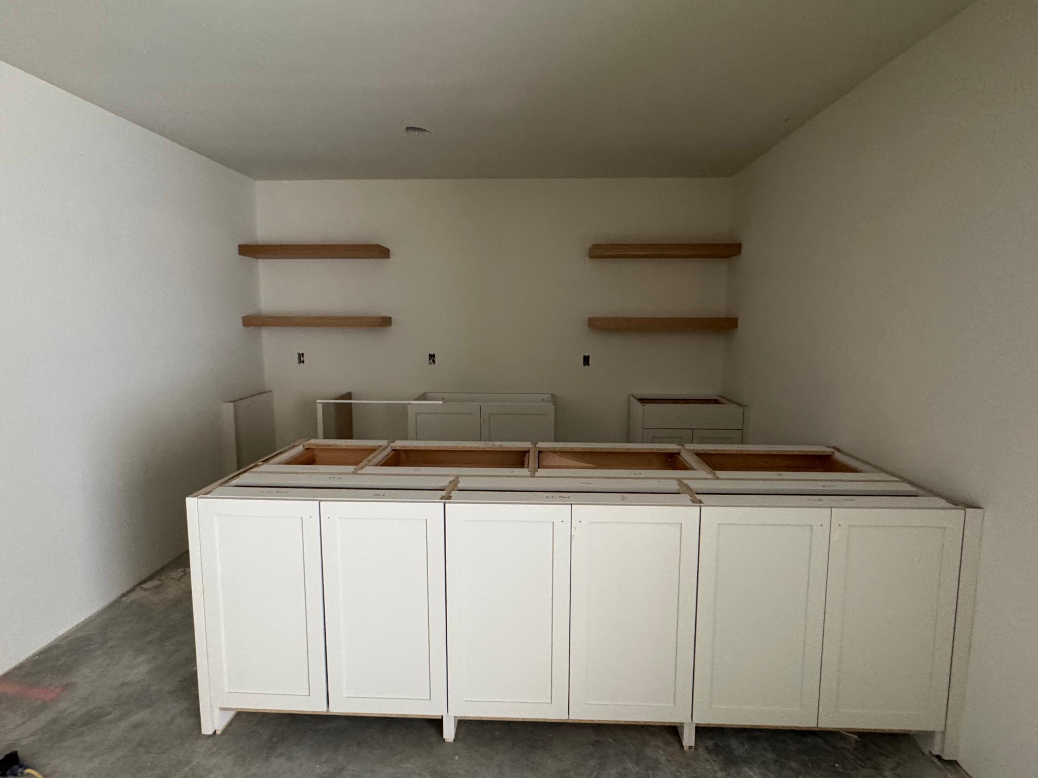 Walkout lower level custom wet bar