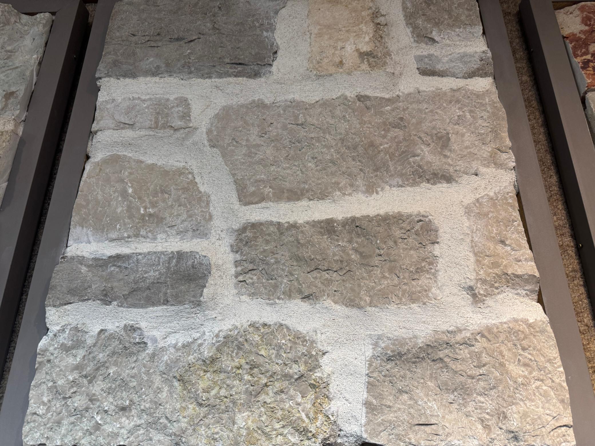 Natural stone on the exterior and interior