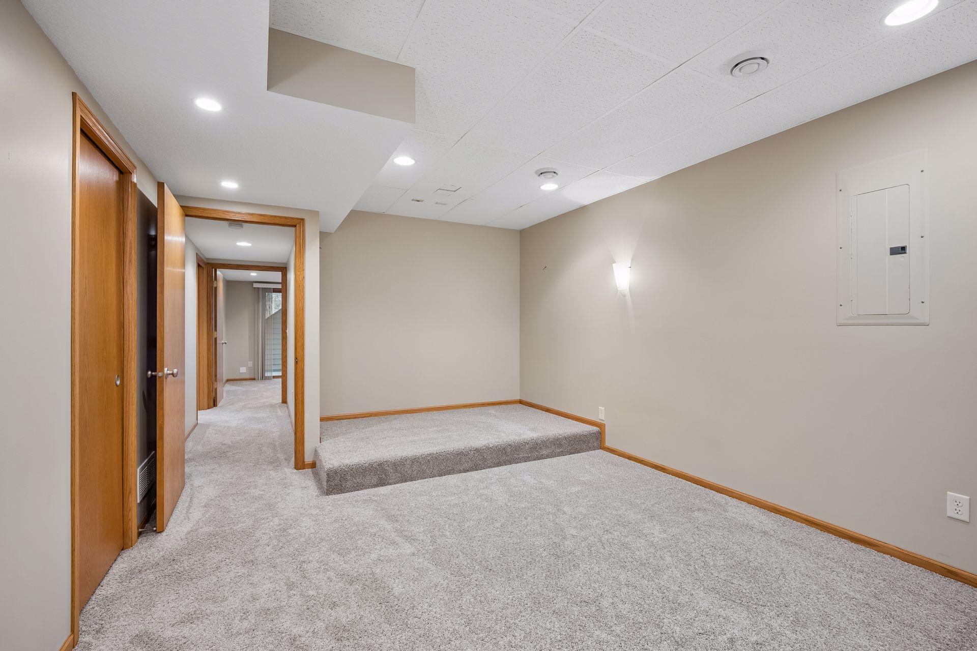 Lower level media room