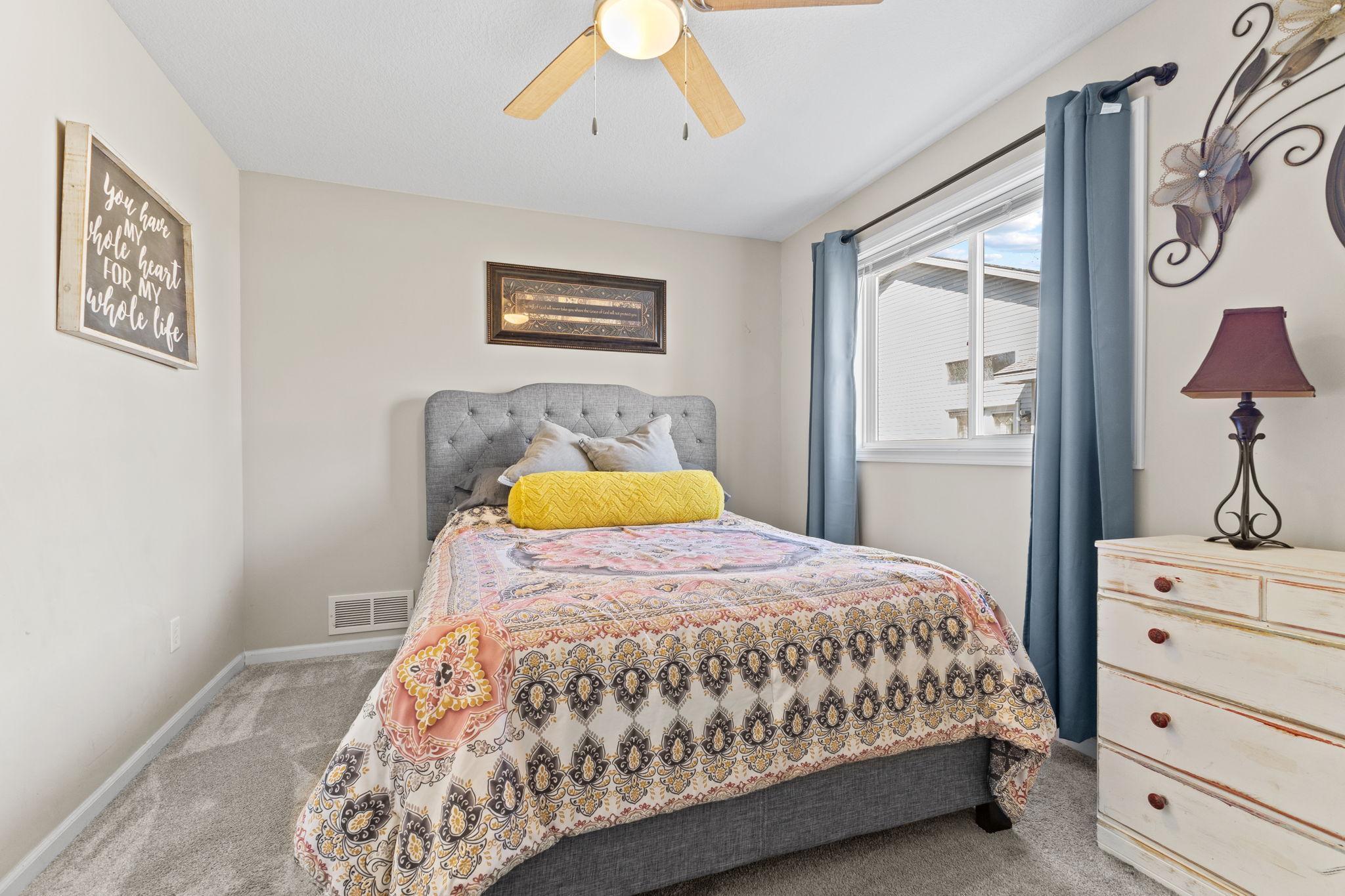 Fourth bedroom, located on the main floor.