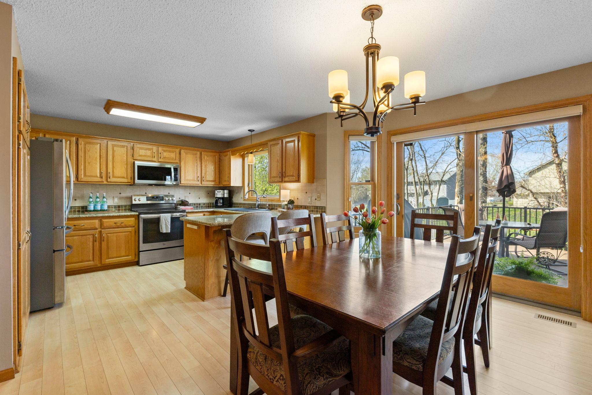Kitchen and Dining Room that walks out to deck, 20585 Georgia Ave Pl N