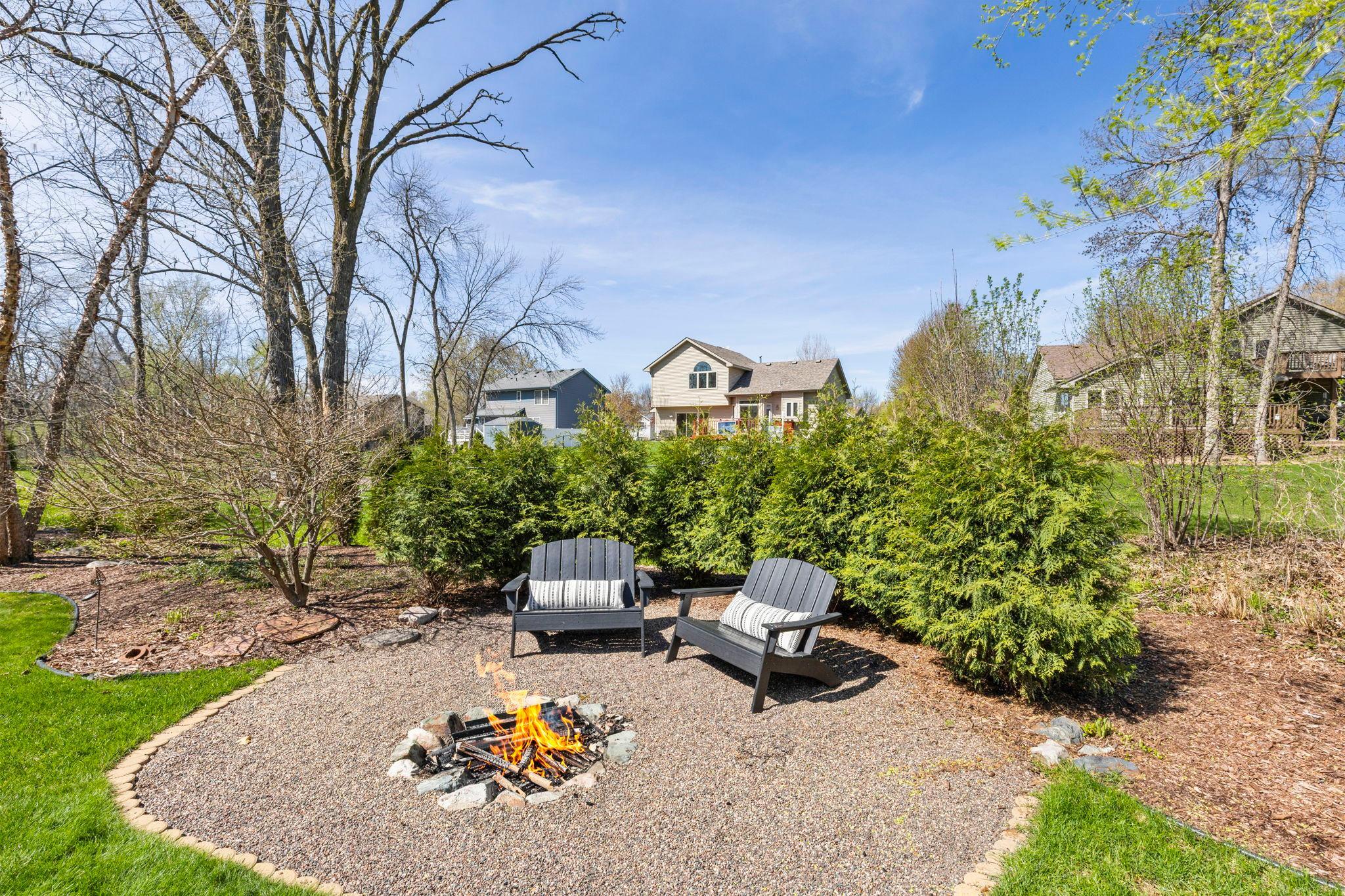 Backyard firepit 20585 Georgia Ave Pl N