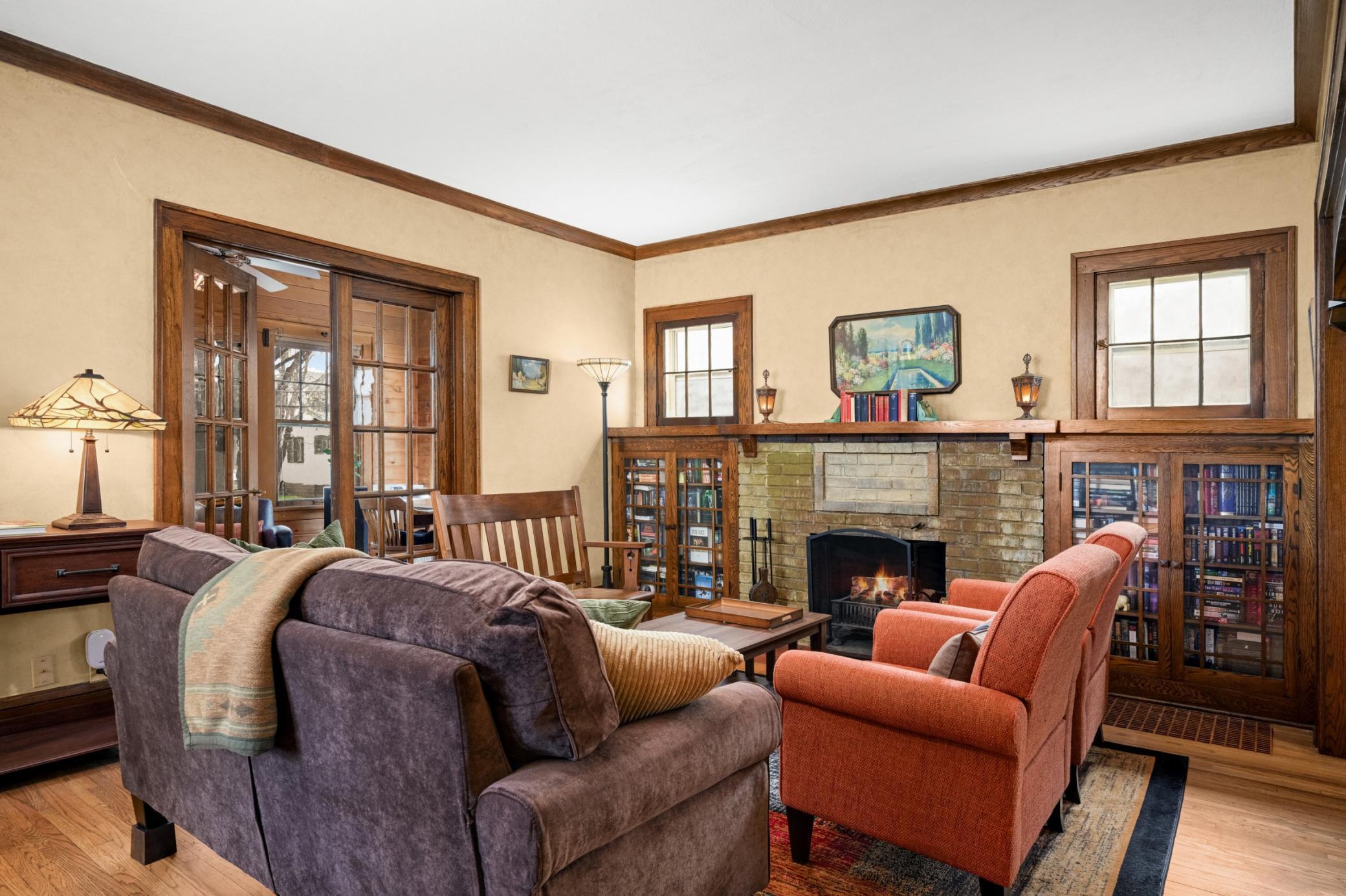 you will love the beautifully maintained and perfectly restored original woodwork in this home!