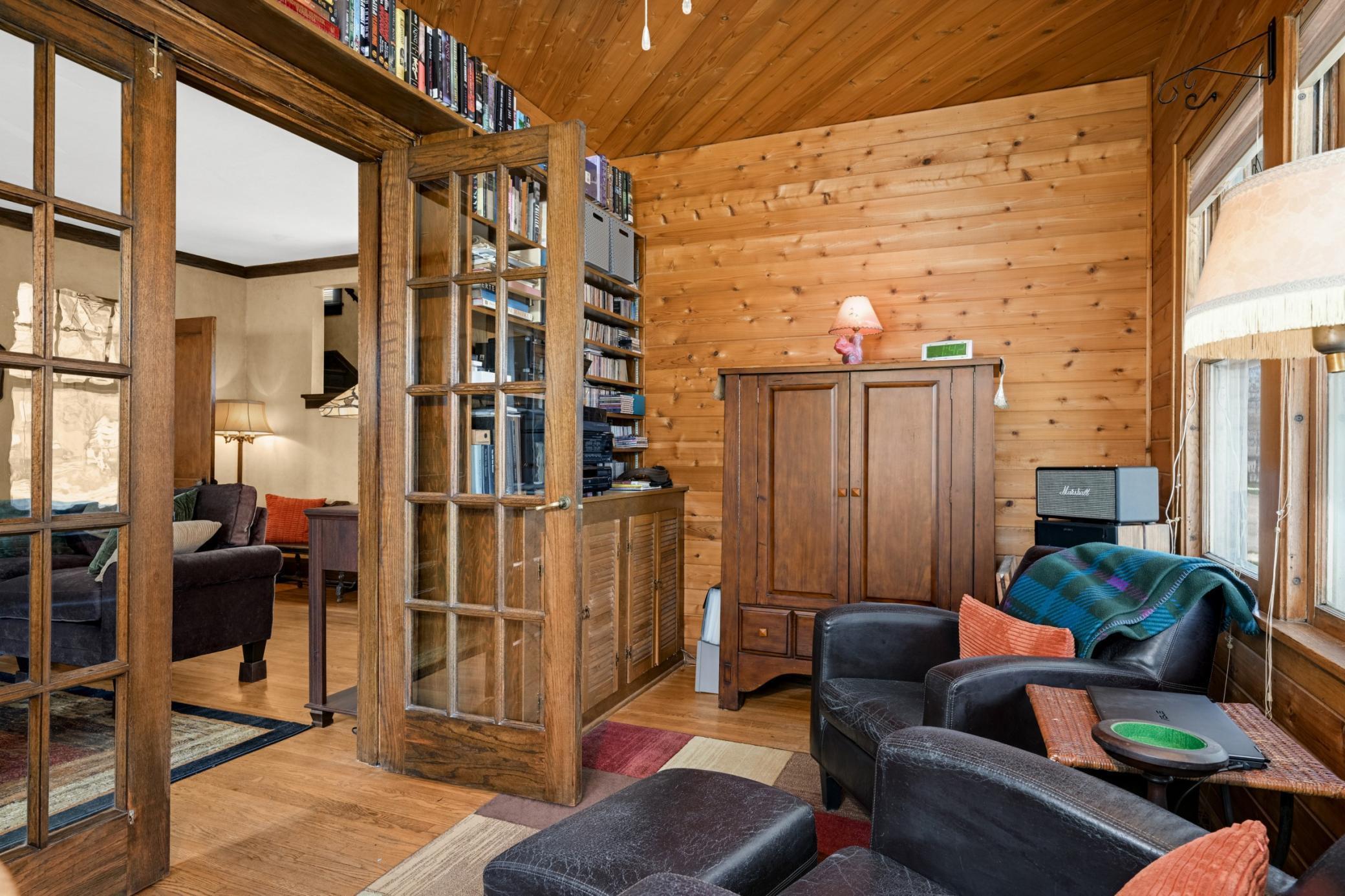 tons of built bookshelves