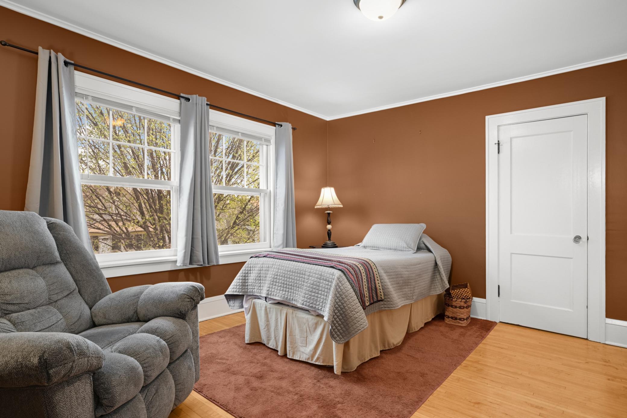 primary bedroom with two spacious closets