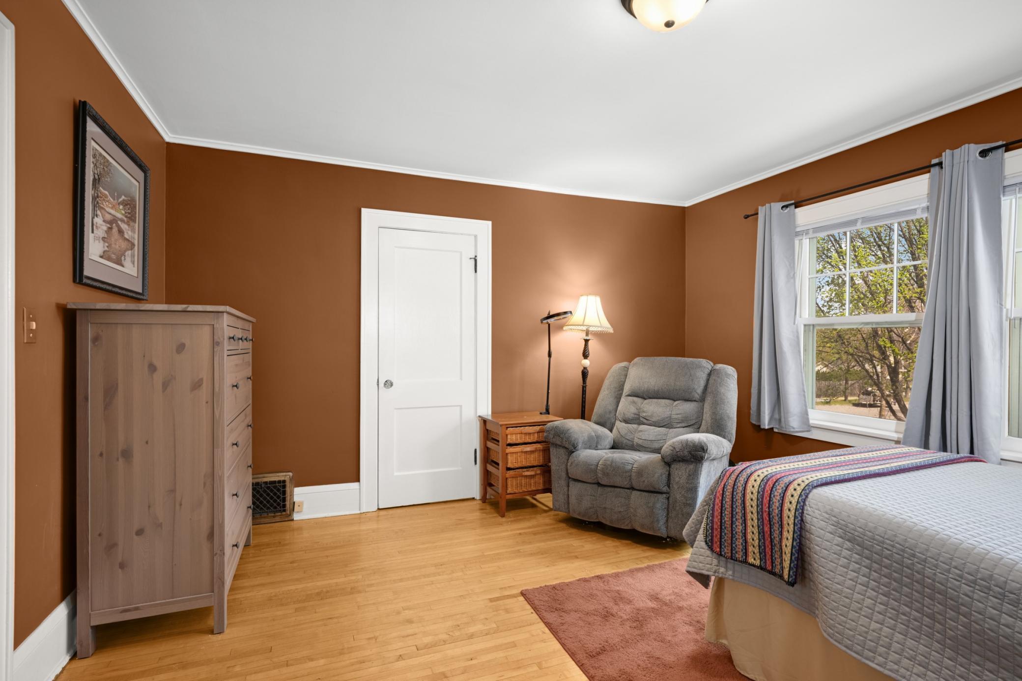 primary bedroom with two spacious closets