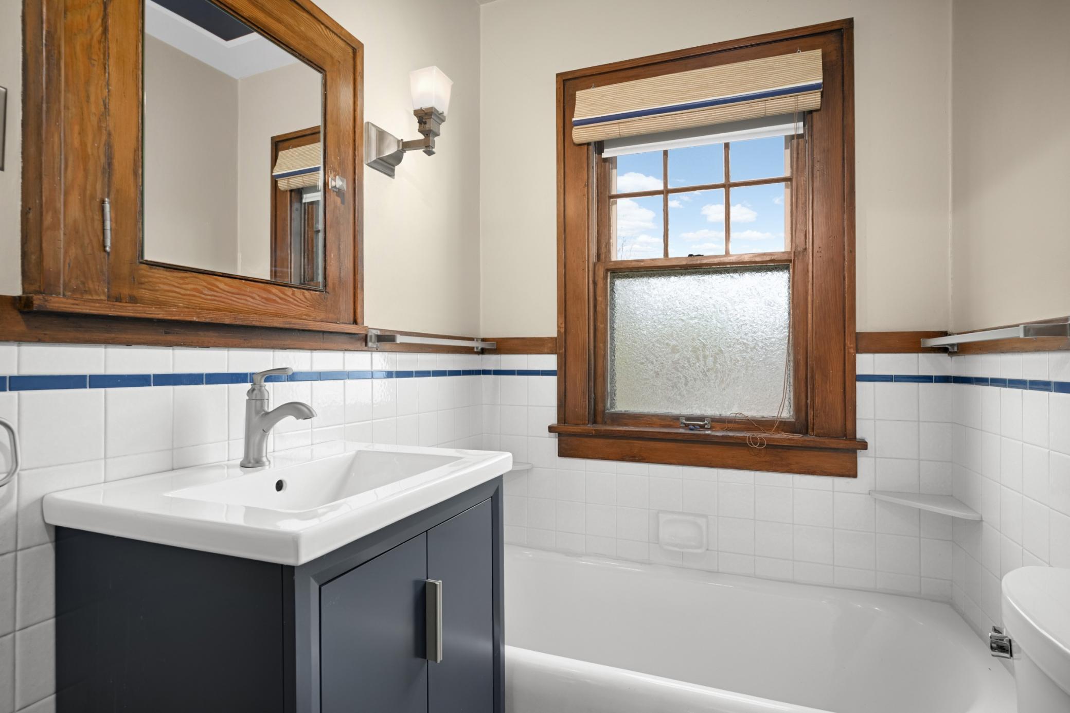 upper level bathroom