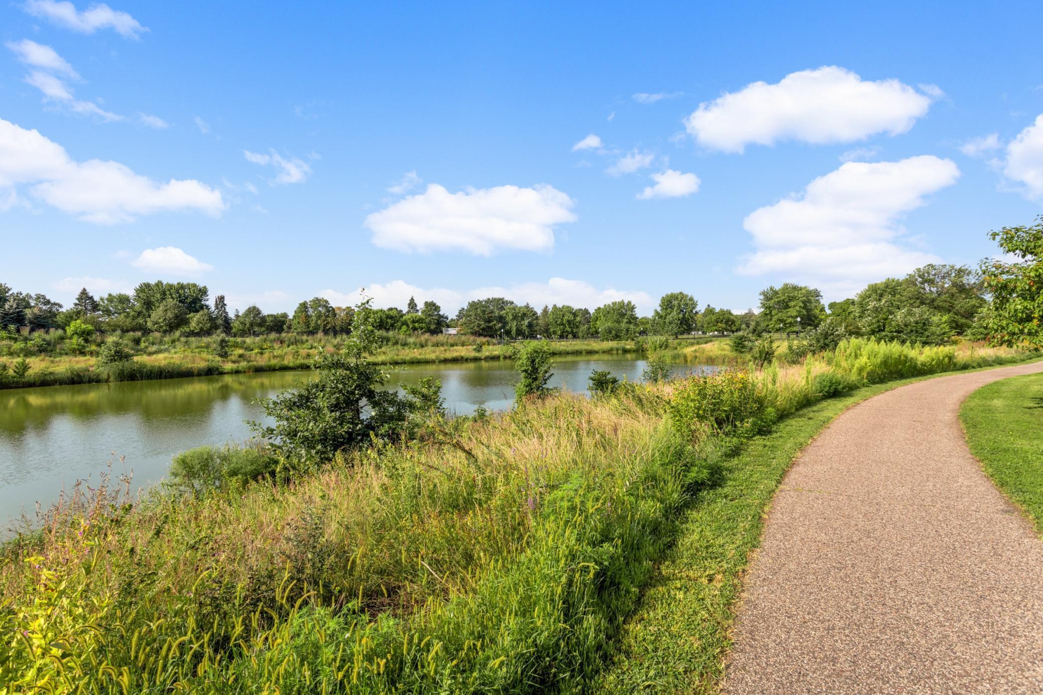 five blocks to Victory Memorial trails and parkway