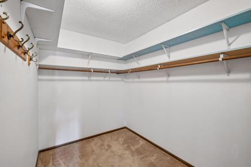 You will LOVE this huge walk in primary closet!