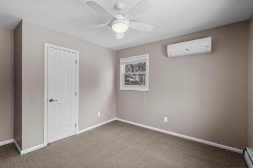 Additional bedroom on Upper Level has an AC Mini-split unit for continuous comfort.