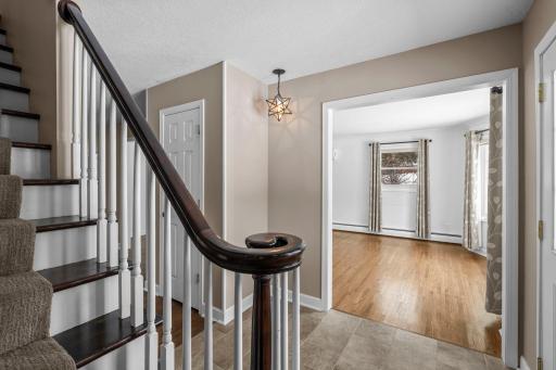 Classic Floor Plan and Beautifully Refinished, Original Hardwood Floors.