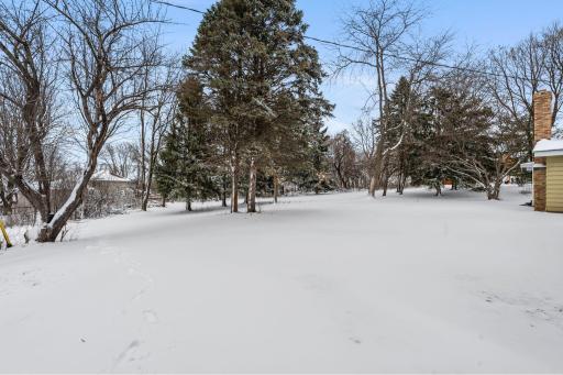Enjoy open grassy spaces and mature trees- plenty of room to roam! Landscaping opportunity, bring your Design Ideas for Gardens, Playgrounds, or whatever you desire.